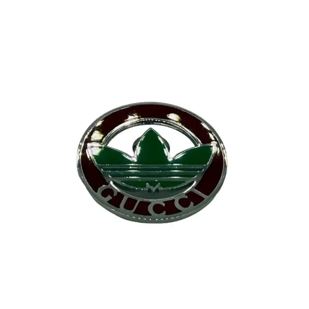 Gucci x Adidas Enamel Brooch Pin*Red and Green! Brand-New*Comes w/Box UNISEX